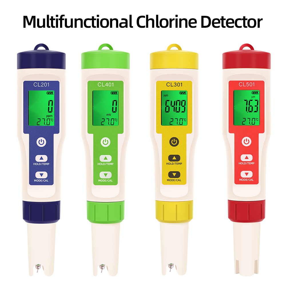 Marine Test Kit - PH/CL2/H2/ORP/compteur de température détecteur de chlore