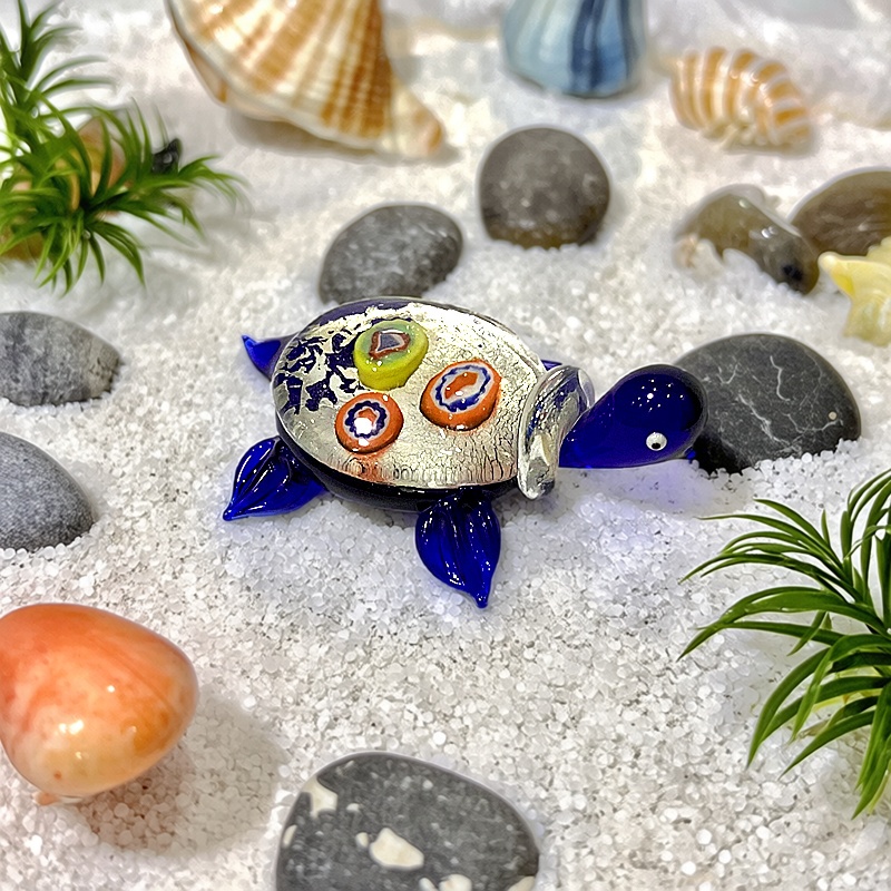 Marine Aquarium Europe - Figurine de tortue miniature en verre