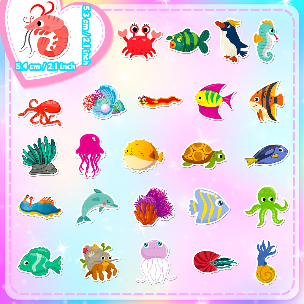 50 autocollants sur le thème d - Aquarium And Marine avis et prix