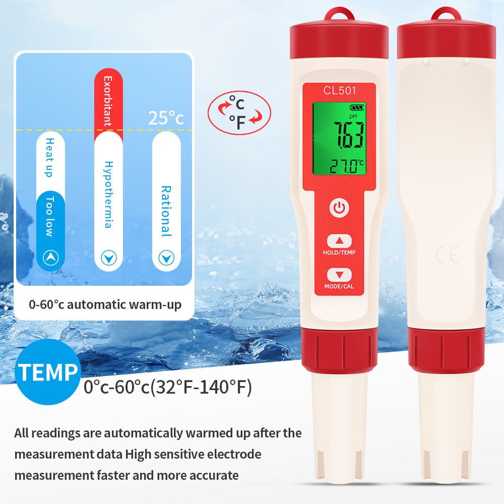 PH/CL2/H2/ORP/compteur de temp - Marine Test Kit avis et prix