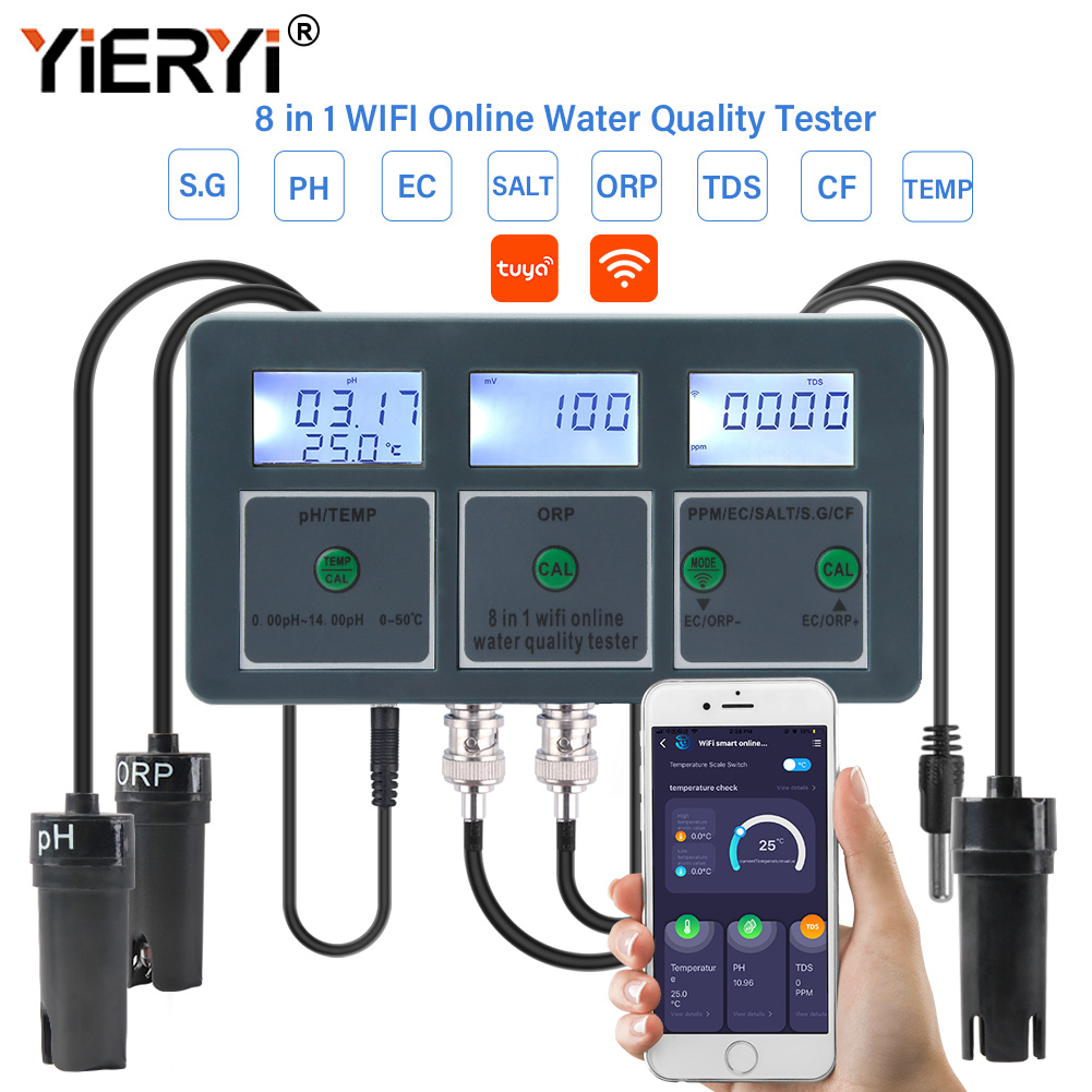 Yieryi WiFi Tuya Smart PH ORP  - Marine Test Kit avis et prix
